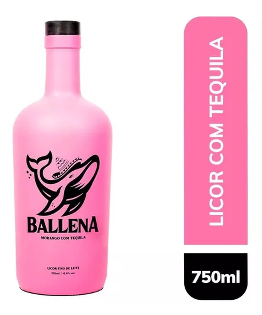 Licor Ballena Creme De Morango com Tequila 750ml