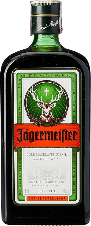 Licor, Jagermeister, Licores Herbais, 700 ml, Pacote de 1